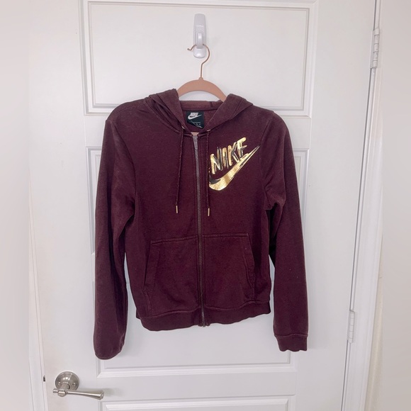 Nike Women’s Hooded Sweatsuit Top and Bottom - Picture 1 of 6